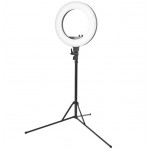 Lampa Led circulara 48W pentru fotografiere machiaj, cu stativ  RL 18 LED, art ACP 119781 - Profesionala